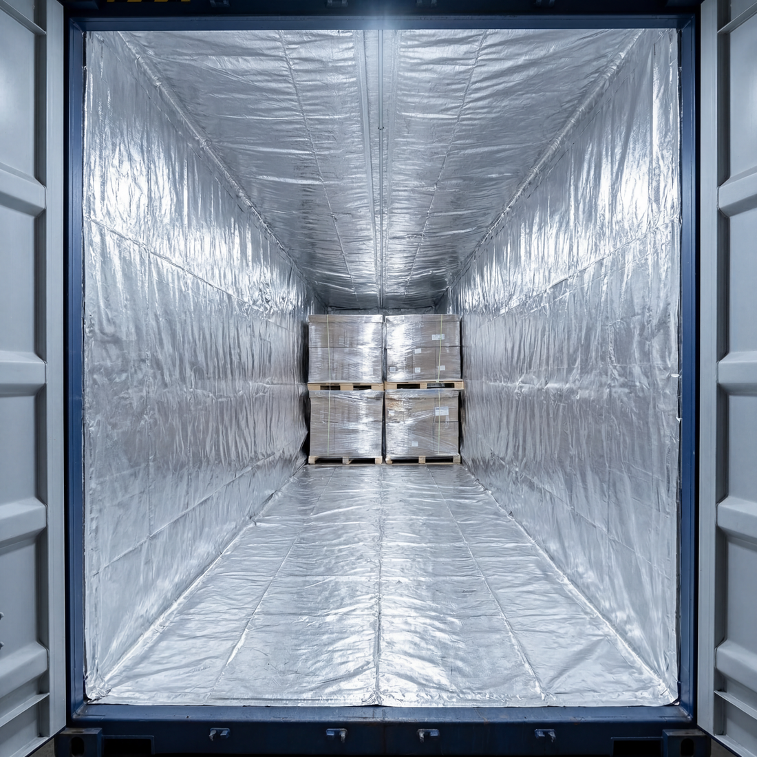 Thermal Foil Insulation 40HC Container Liner 2350 x 2680 x 12,000mm - Omni Packaging 