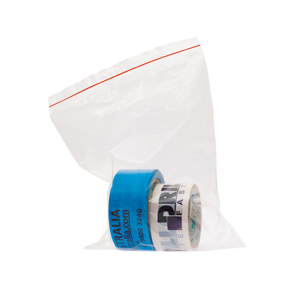 Resealable Zip Lock Magic Seal Bags Clear 380mm x 480mm x 40um 1000/ctn - Omni Packaging 