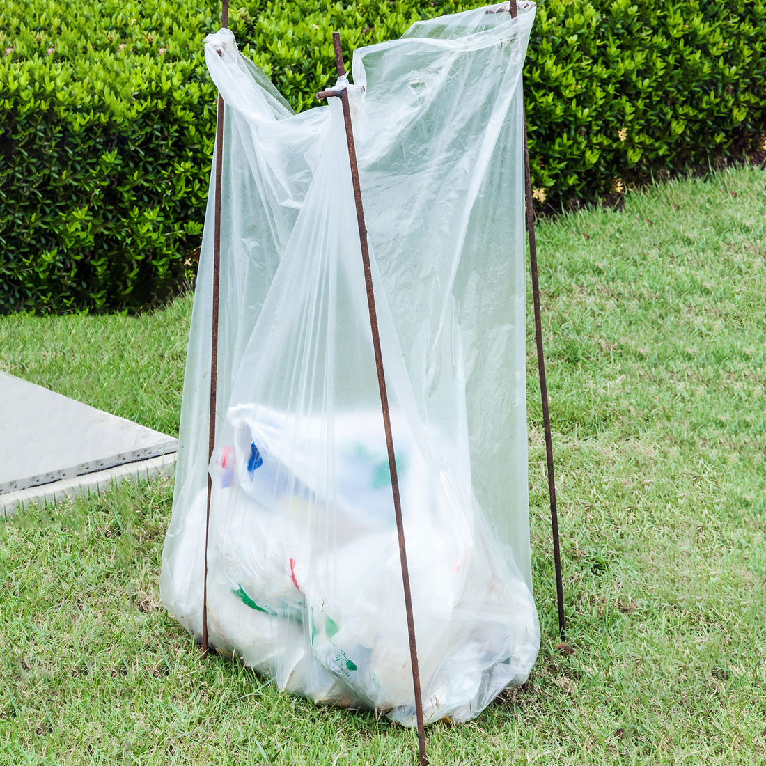Bin Liners Clear 700mm + 700mm x 1500mm 40um 100/roll - Omni Packaging 