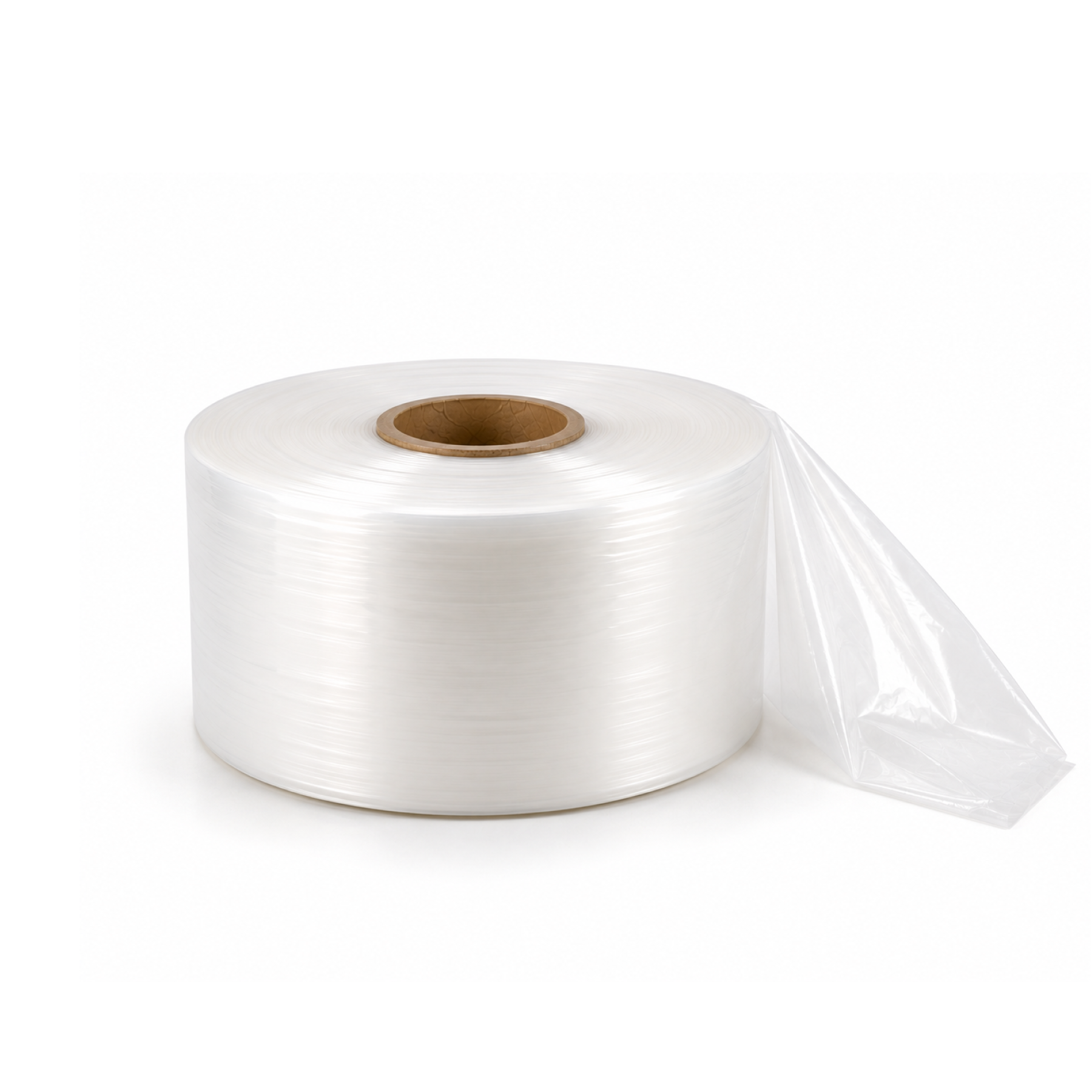 Poly Tubing LDPE Omni 550mm x 150um Natural 25kg/roll - Omni Packaging 