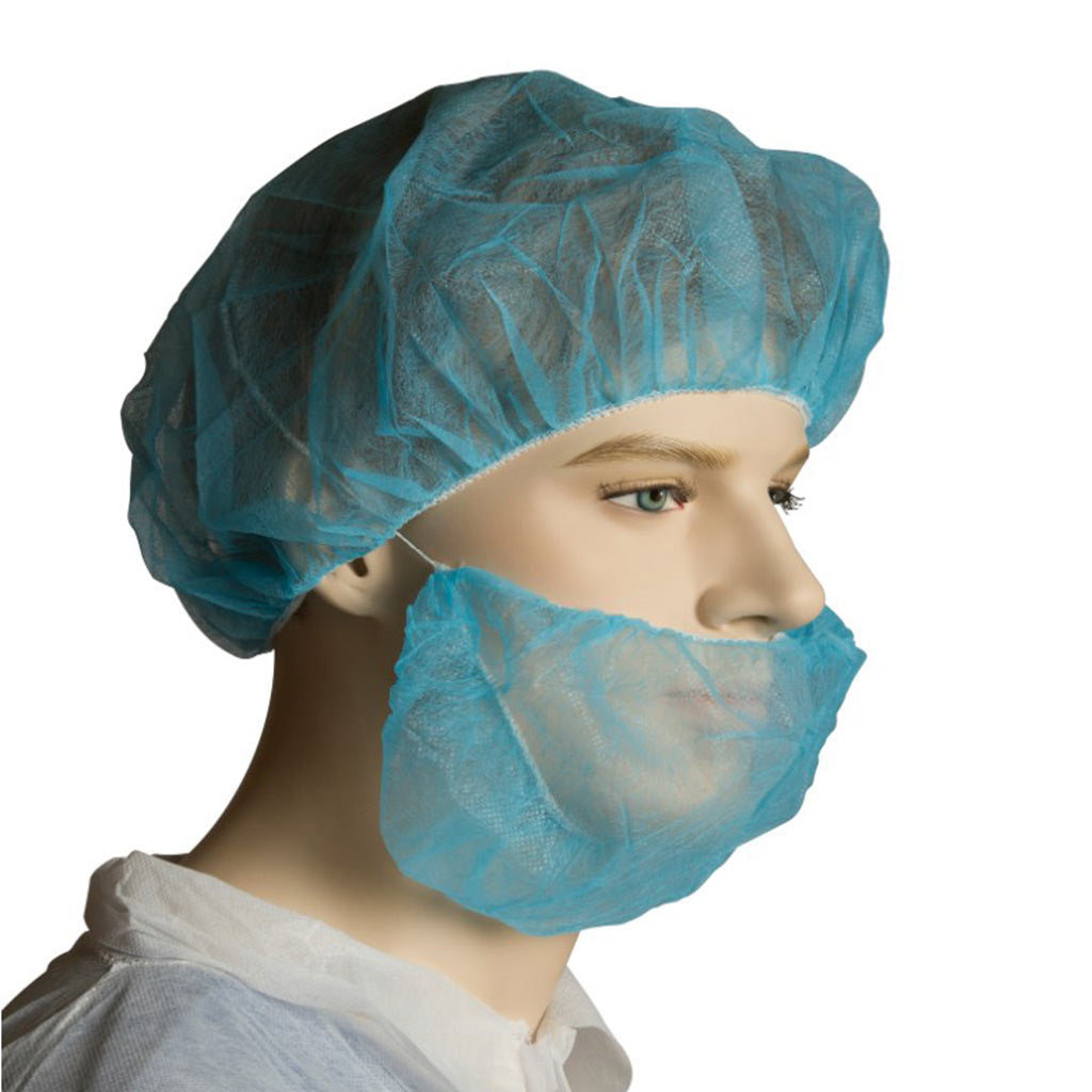 Beard Hair Nets 1000/ctn Blue - Omni Packaging 