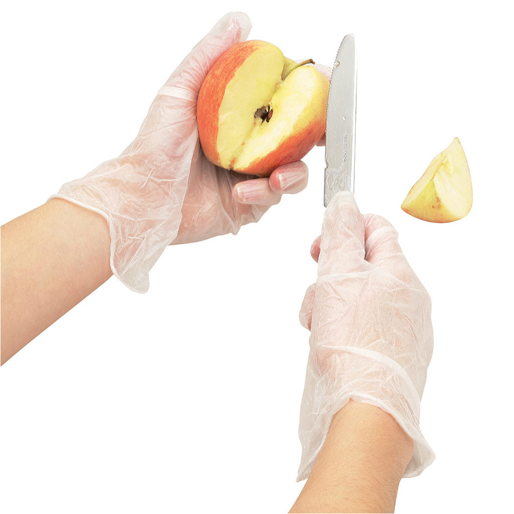 Disposable Gloves Latex Powder Free Large Clear 100/ctn - Omni Packaging 