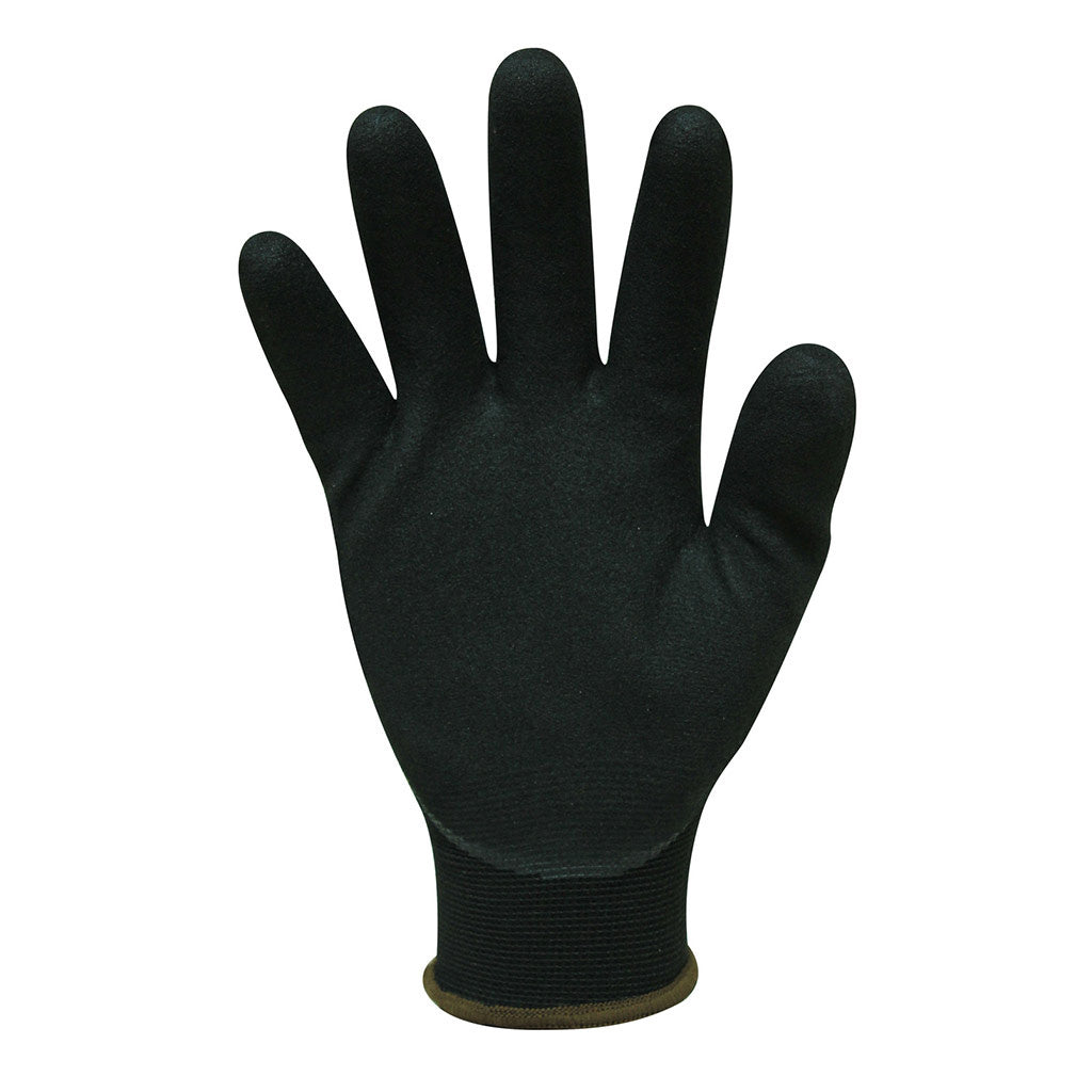 Safety Gloves Black Grip Nitrile Coated – Medium - Omni Packaging 