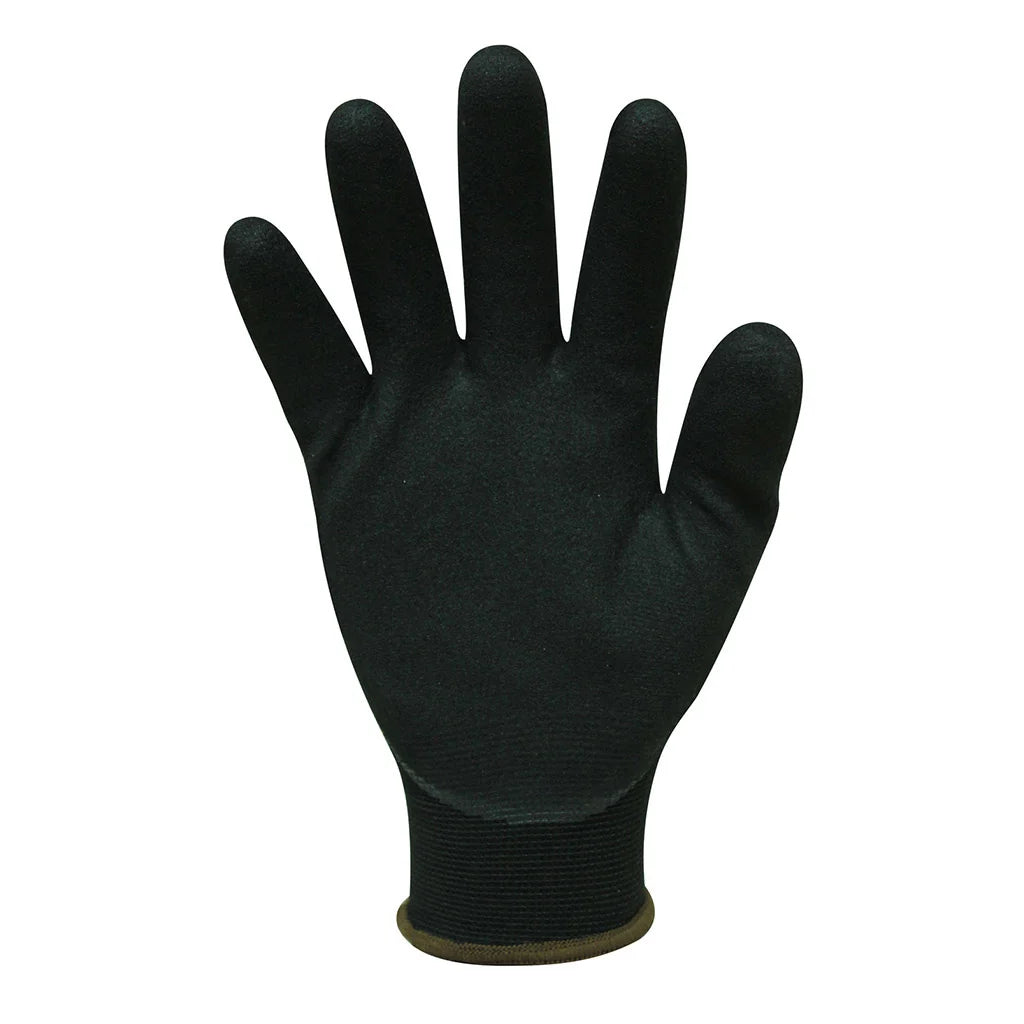 Safety Gloves Black Grip Nitrile Coated - Small