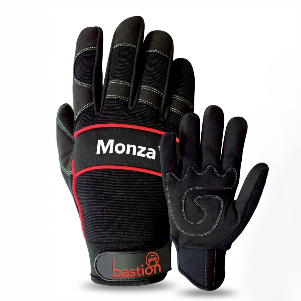 Enzen Synthetic Leather Riggers Gloves, Large - Omni Packaging 