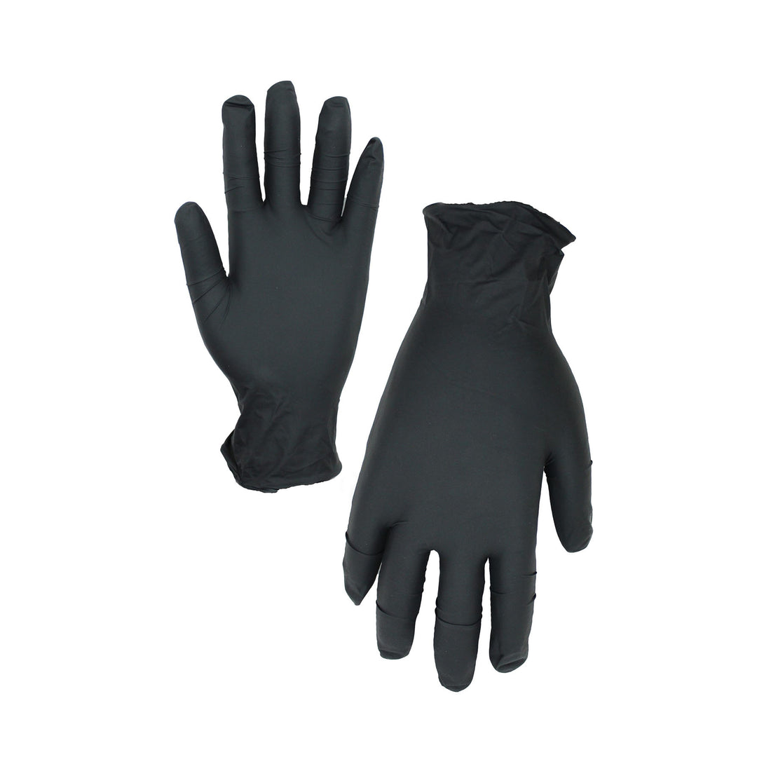 Heavy Duty Black Nitrile Gloves Large 100/ctn - Omni Packaging 