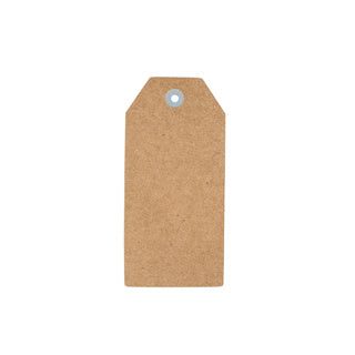 Brown Paper Shipping Tags No 2 41mm x 82mm 1000/ctn - Omni Packaging 