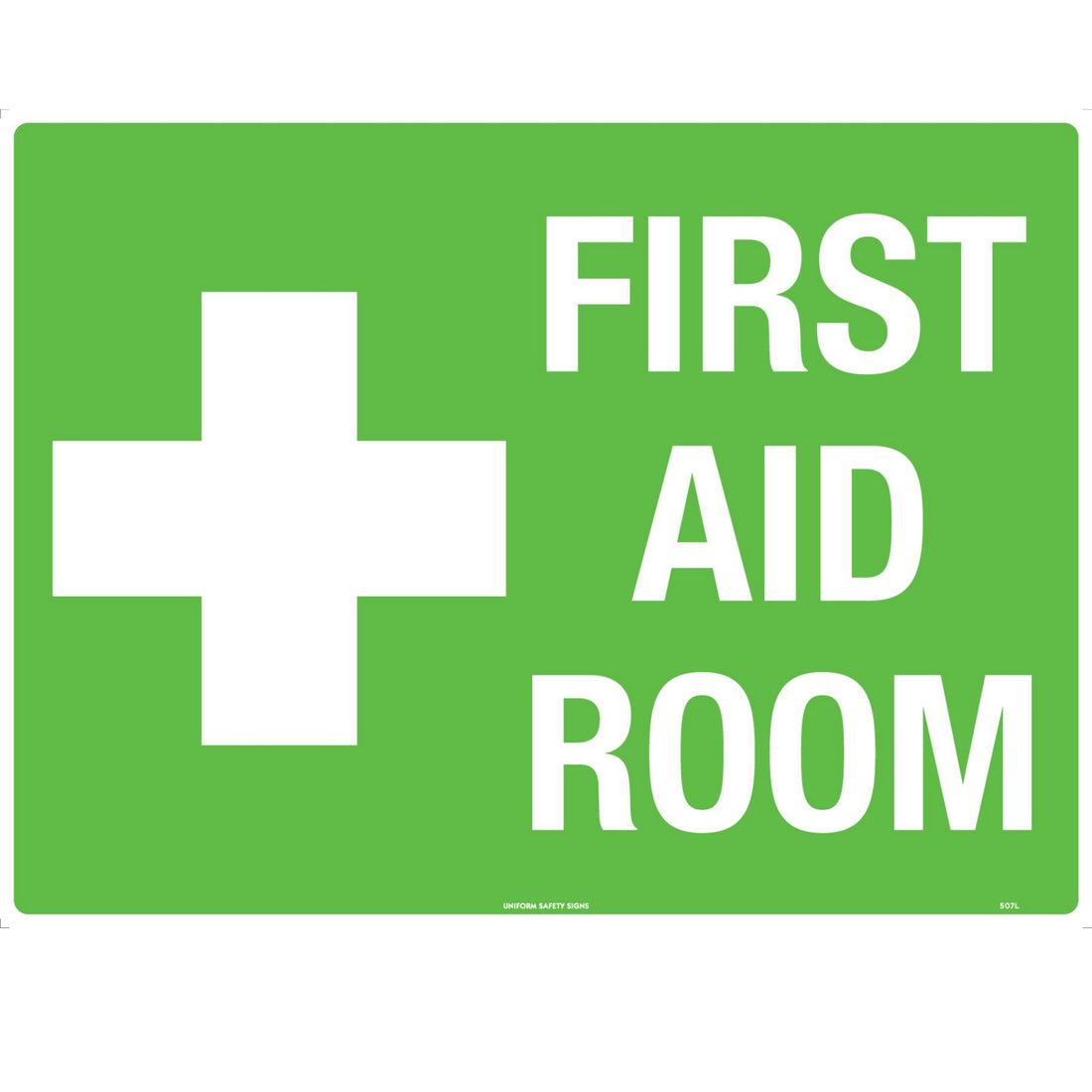 Emergency Sign - First Aid 300x450mm Metal - Omni Packaging 