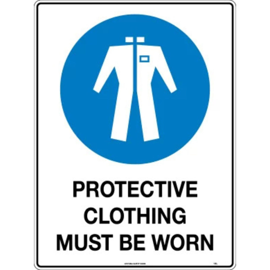 Mandatory Sign - Clothing 600 x 450mm Metal - Omni Packaging 