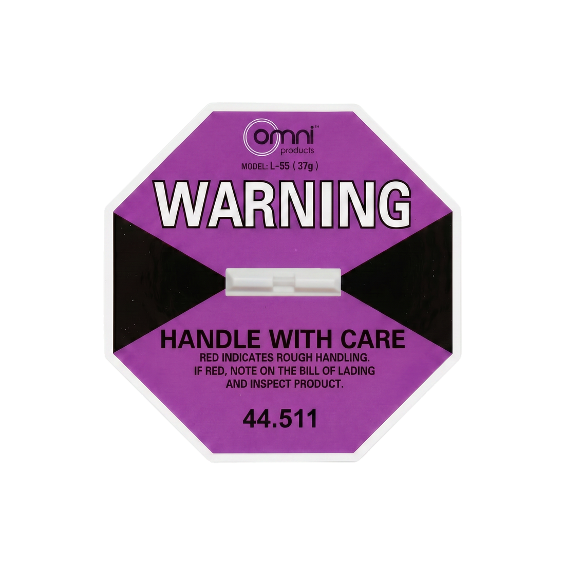 Purple ShockWatch 37G Indicator 95mm x 95mm for Furniture