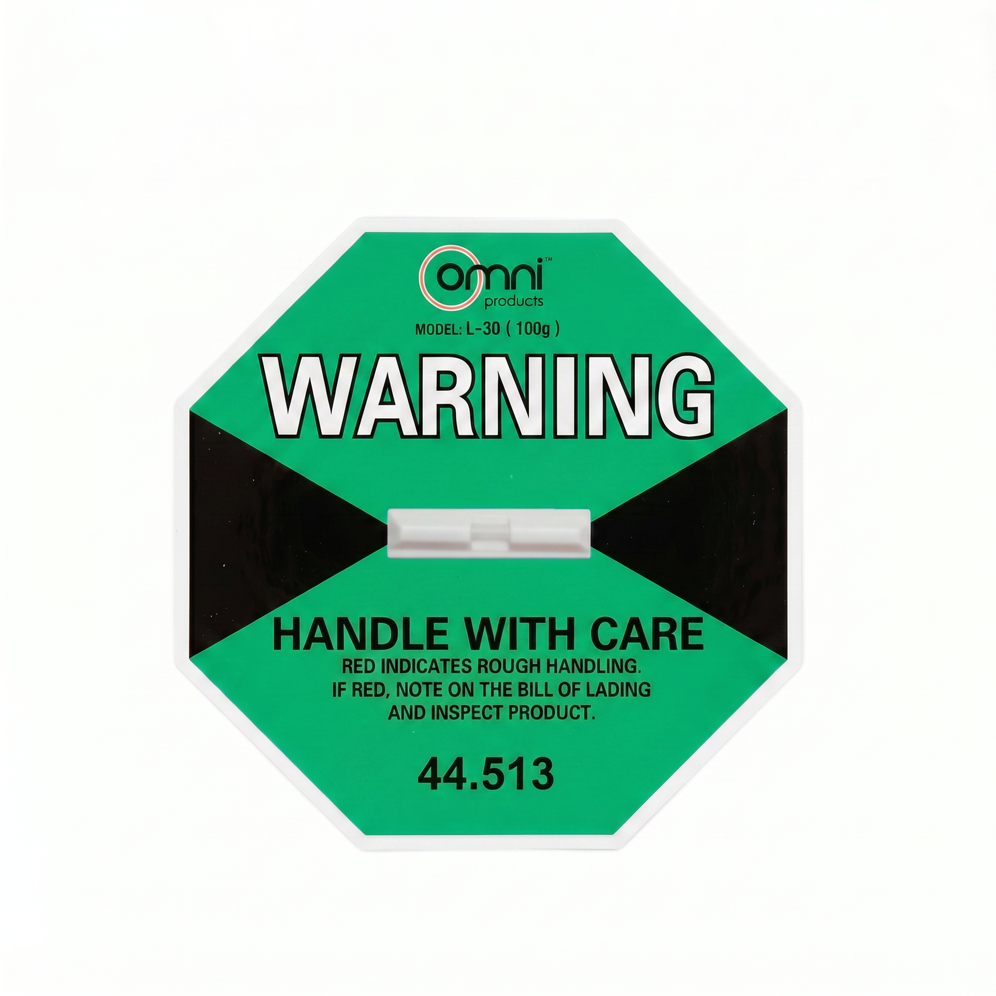 Green ShockWatch 100G Indicator 95mm x 95mm for Sensitive Electronics