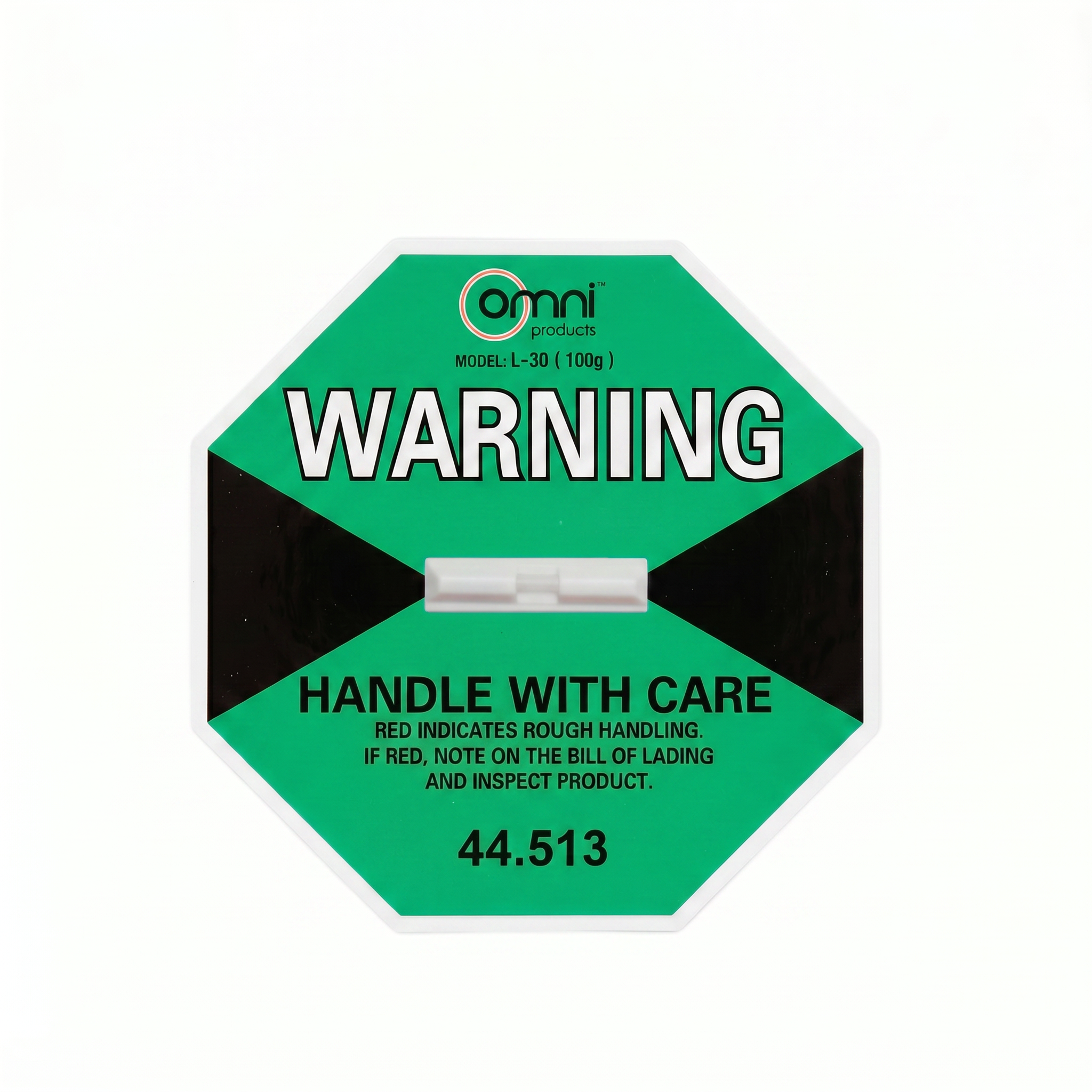 Green ShockWatch 100G Indicator 95mm x 95mm for Sensitive Electronics