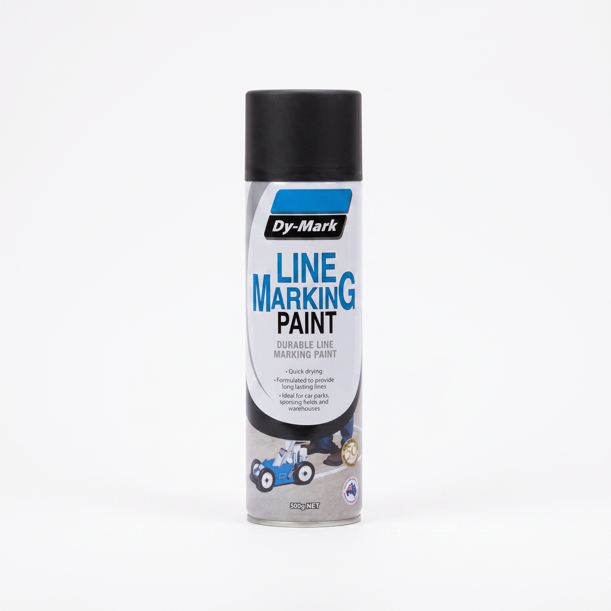 Line Marking Paint 500g Black - Omni Packaging 