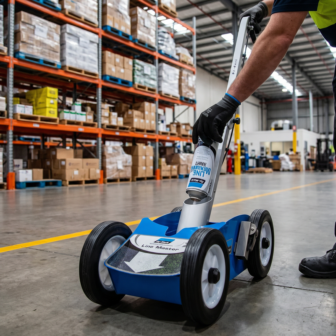 Omni Mobile 4 Wheel Line Marking Machine Paint Dispenser