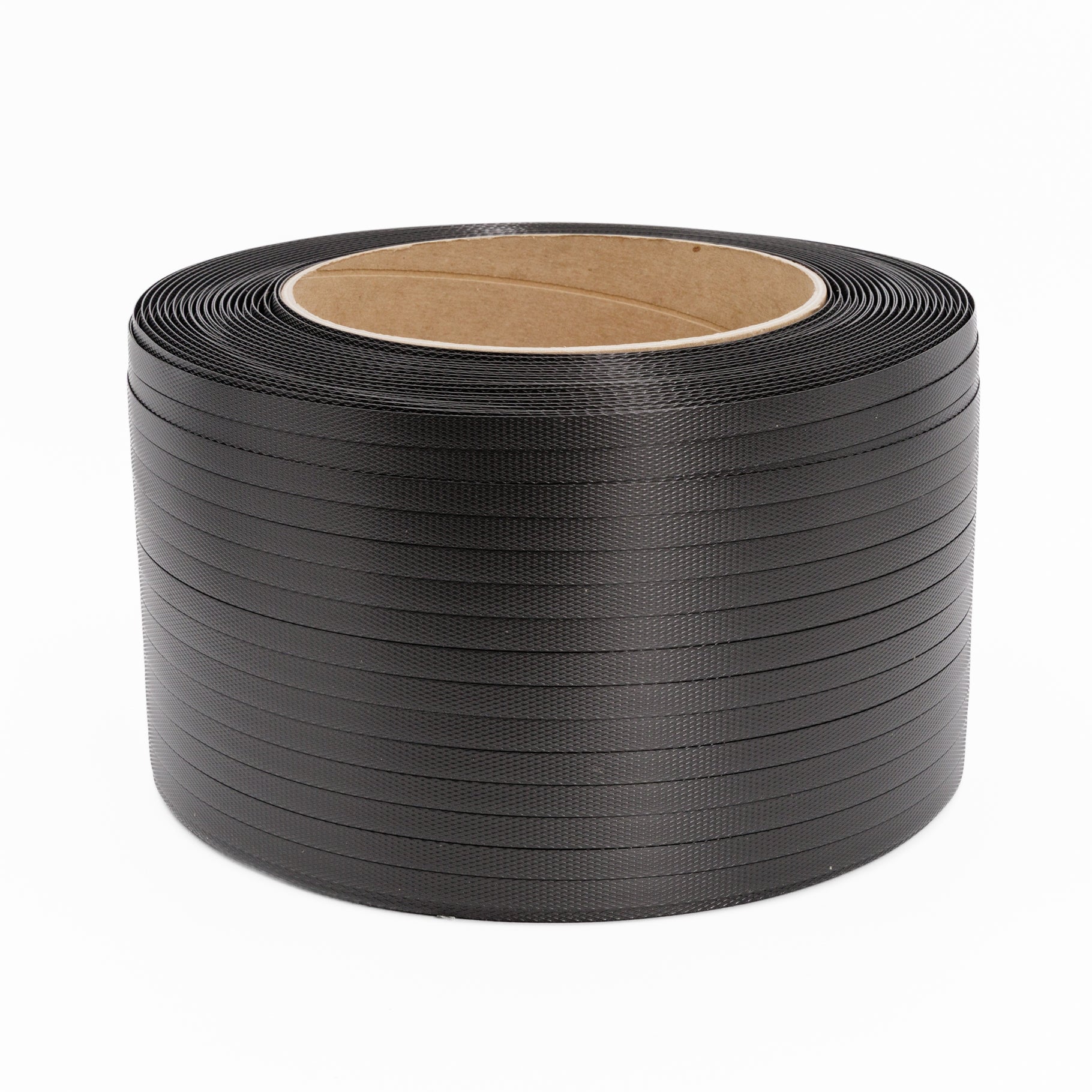 Poly Strapping Omni H/Duty V 12mm x 1000m Black (Suits dispenser trolley) - Omni Packaging 