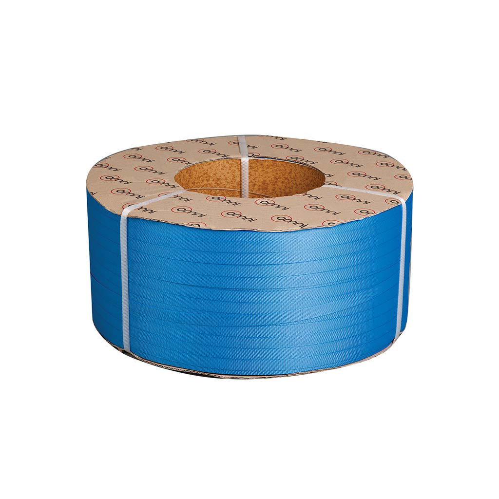 Poly Strapping Omni Super Premium Machine Grade 12mm x 3000m Blue - Omni Packaging 