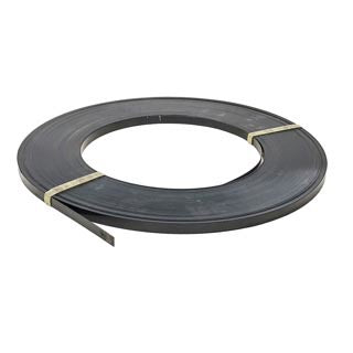 Steel Strapping Omni - Ribbon 12.7mm x 0.40mm Black 300mm Core 10kg/roll - Omni Packaging 