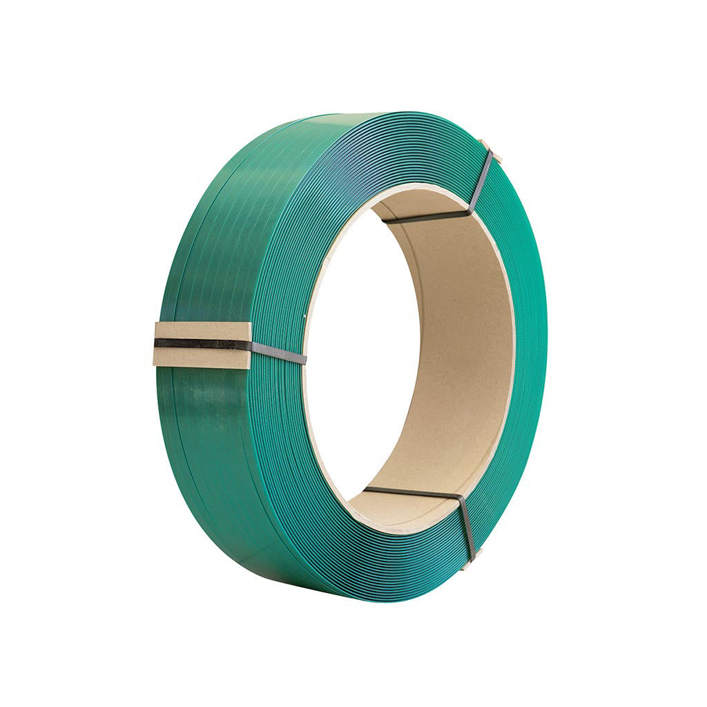 Polyester PET Strapping Green Embossed 12mm x 2350m x 0.6mm - Omni Packaging 