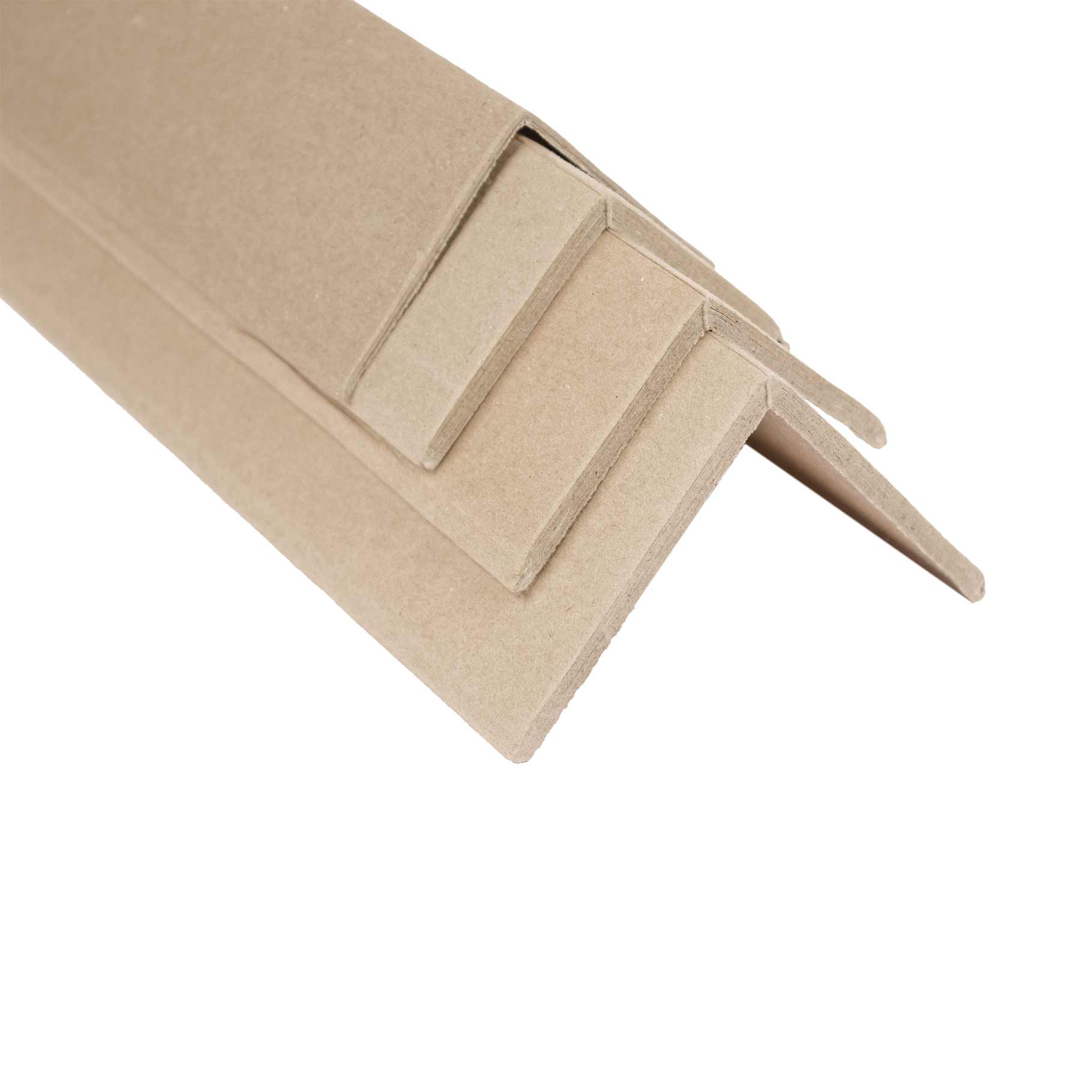 L-Shape Cardboard Strapping Corner Protectors 50mm x 50mm x 4mm 200mm 250/ctn - Omni Packaging 