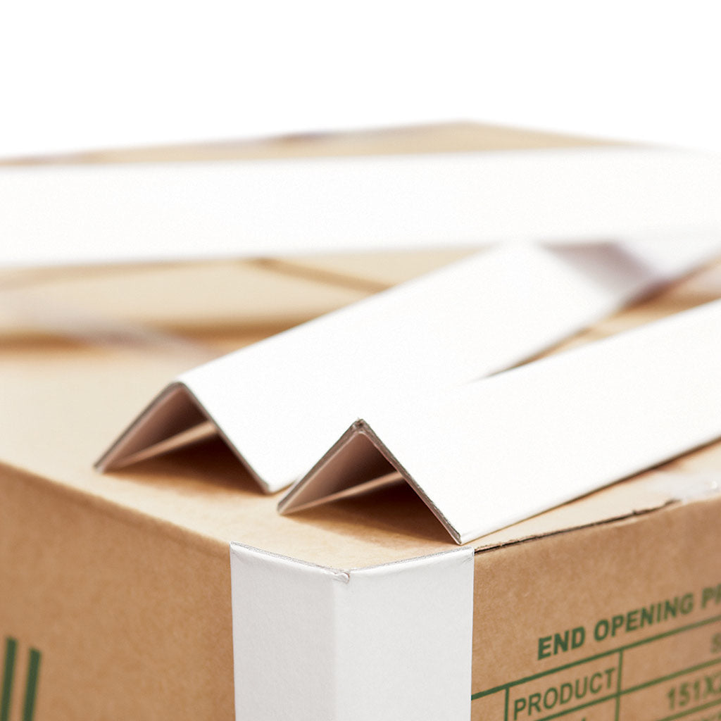 Cardboard Pallet Edge Protectors Brown 50mm x 50mm x 1170mm 20/pack - Omni Packaging 