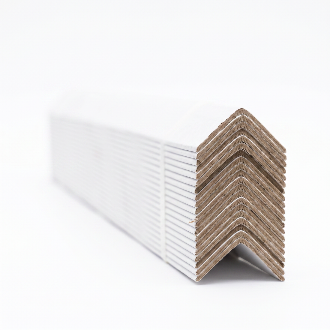 White Cardboard Pallet Edge Protectors 50mm x 50mm x 1800mm 20 Pack