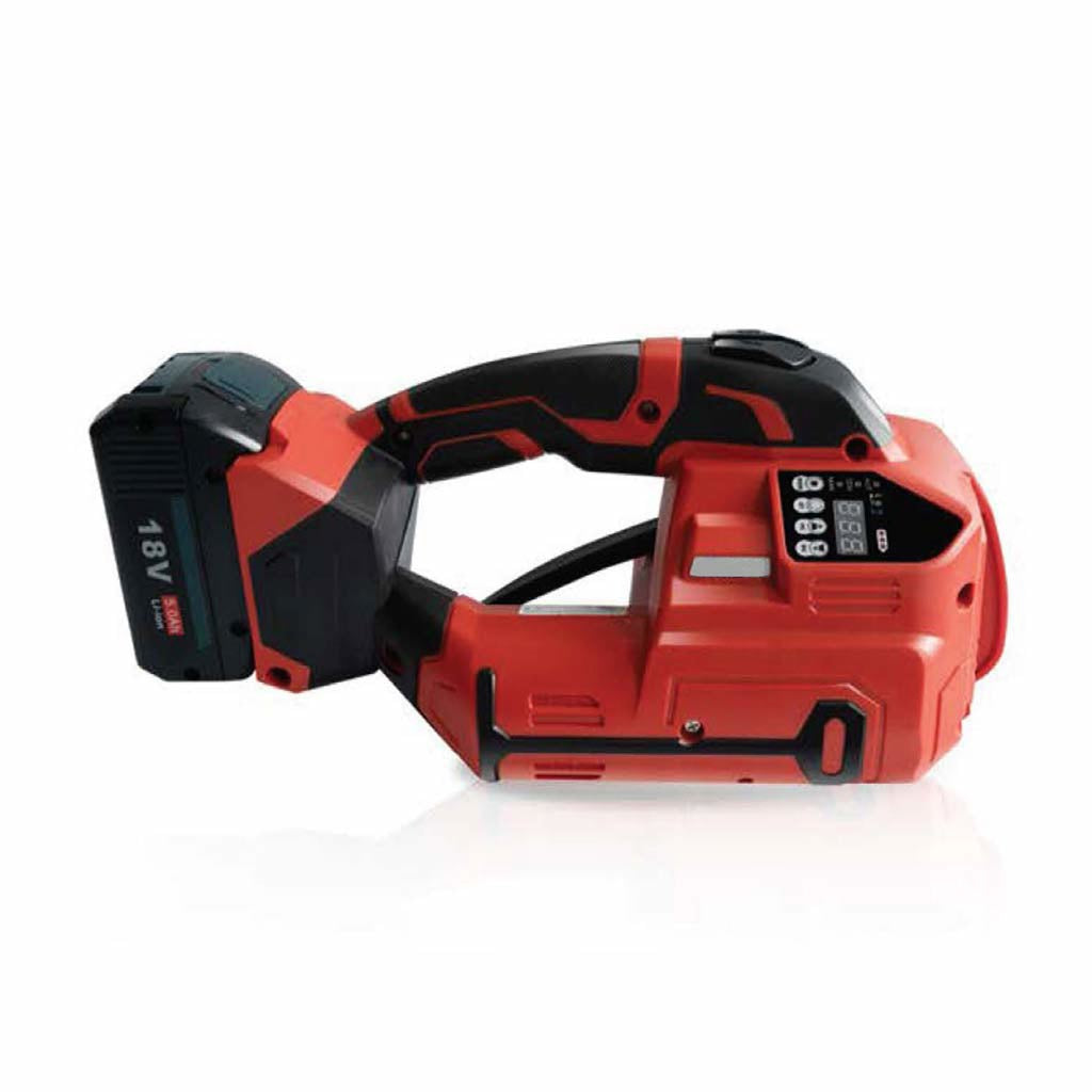 PET Sealless Strapping Tool Omni 186 18 Volt Strap Size 16mm-19mm - Omni Packaging 