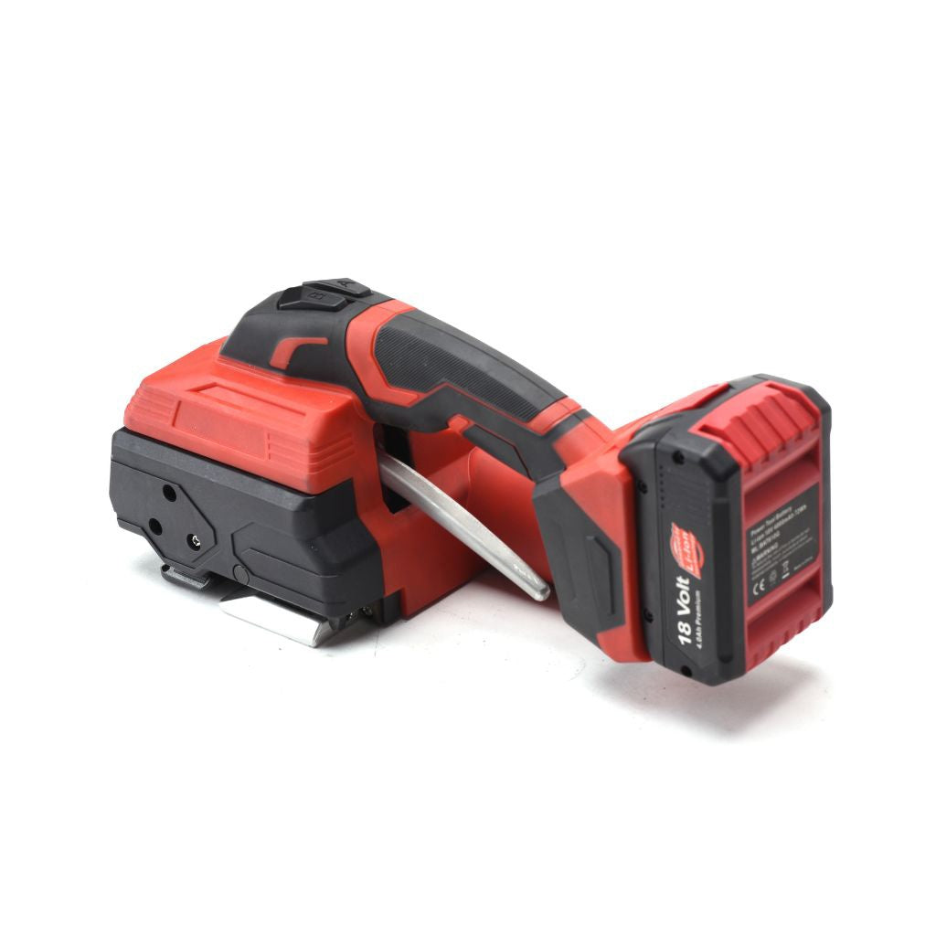 PET Sealless Strapping Tool Omni 186 18 Volt Strap Size 16mm-19mm - Omni Packaging 