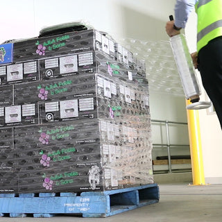VentX Reinforced Ventilated Hand Stretch Pallet Wrap 420mm x 480m - Omni Packaging 