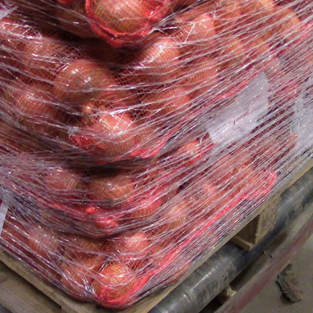 Knitted Pallet Netting Hand Stretch Wrap 500mm x 500m White - Omni Packaging 