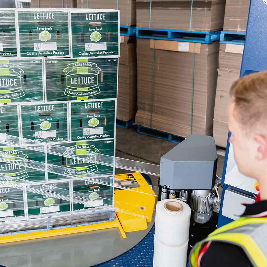 VentX Unico Ventilated Machine Stretch Pallet Wrap Clear 3 x 150mm x 1600m - Omni Packaging 