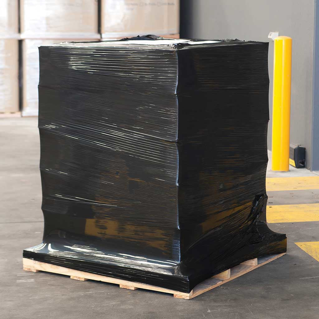 Masterwrap 25 Machine Pallet Wrap - Black Cast Stretch Film 500mm x 1300m - Omni Packaging 