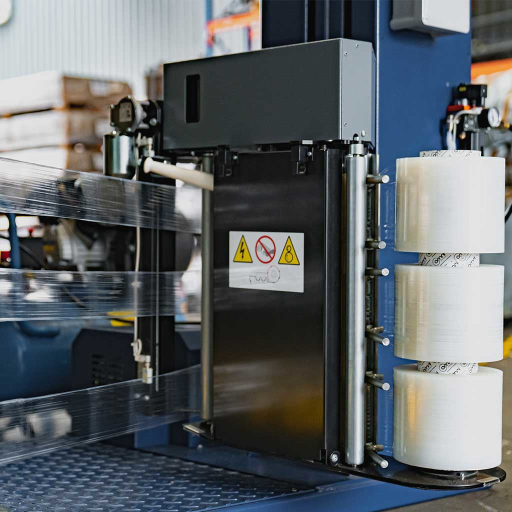 VentX Unico Ventilated Machine Stretch Pallet Wrap 3 x 150mm x 1200m x 25um - Omni Packaging 