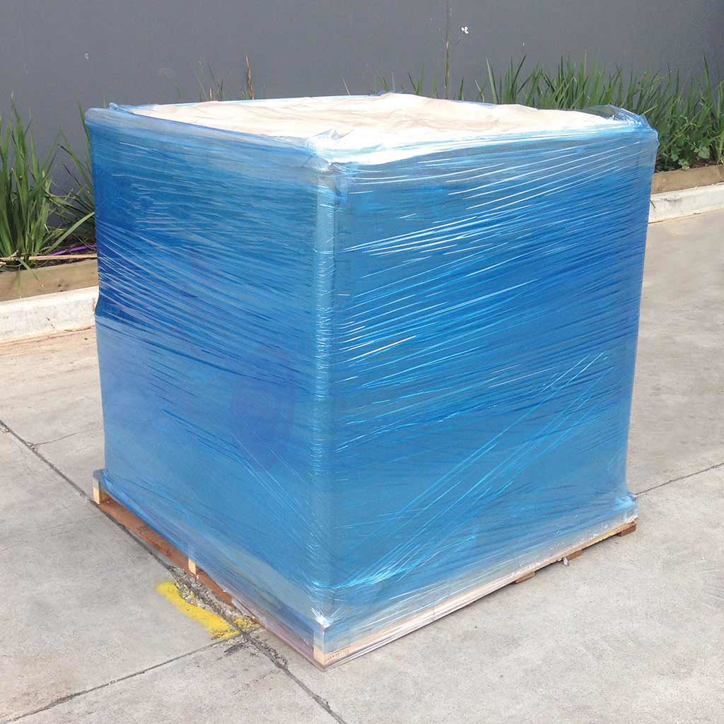 Blue Machine Pallet Wrap - Cast Stretch Film 500mm x 1500m x 23um - Omni Packaging 