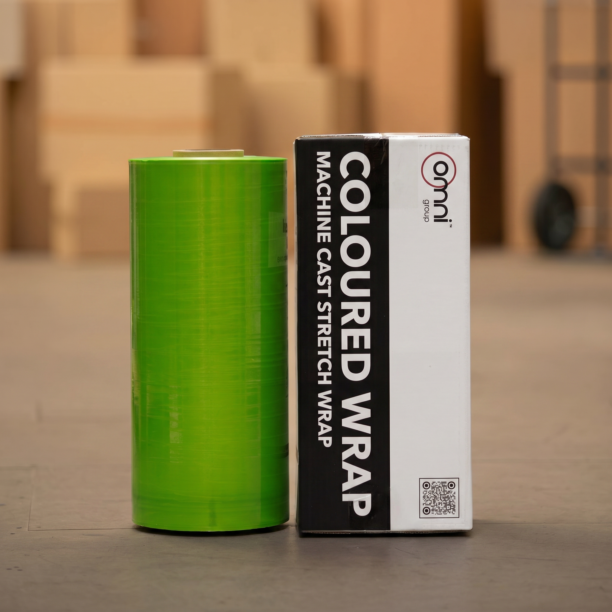 Green Cast Machine Stretch Pallet Wrap 500mm x 1620m x 18um