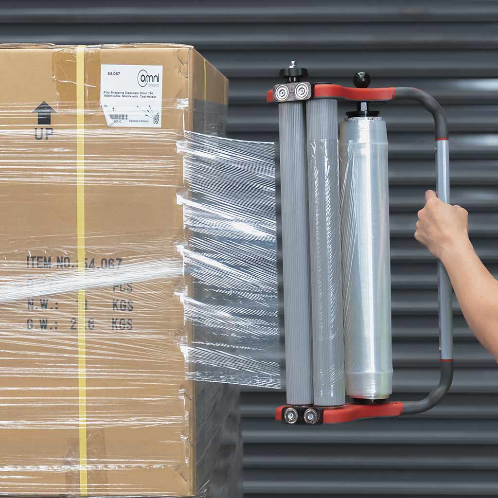 Elite Glide Omni Hand Stretch Wrap Dispenser (500mm wide) - Omni Packaging 
