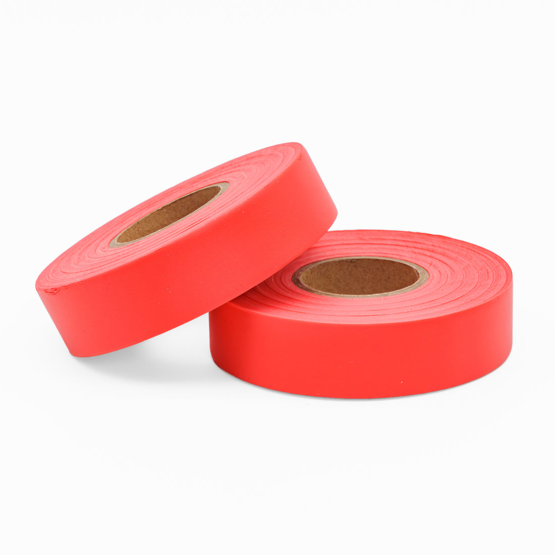 Flagging Tape 25mm x 75m Fluro Red - Omni Packaging 