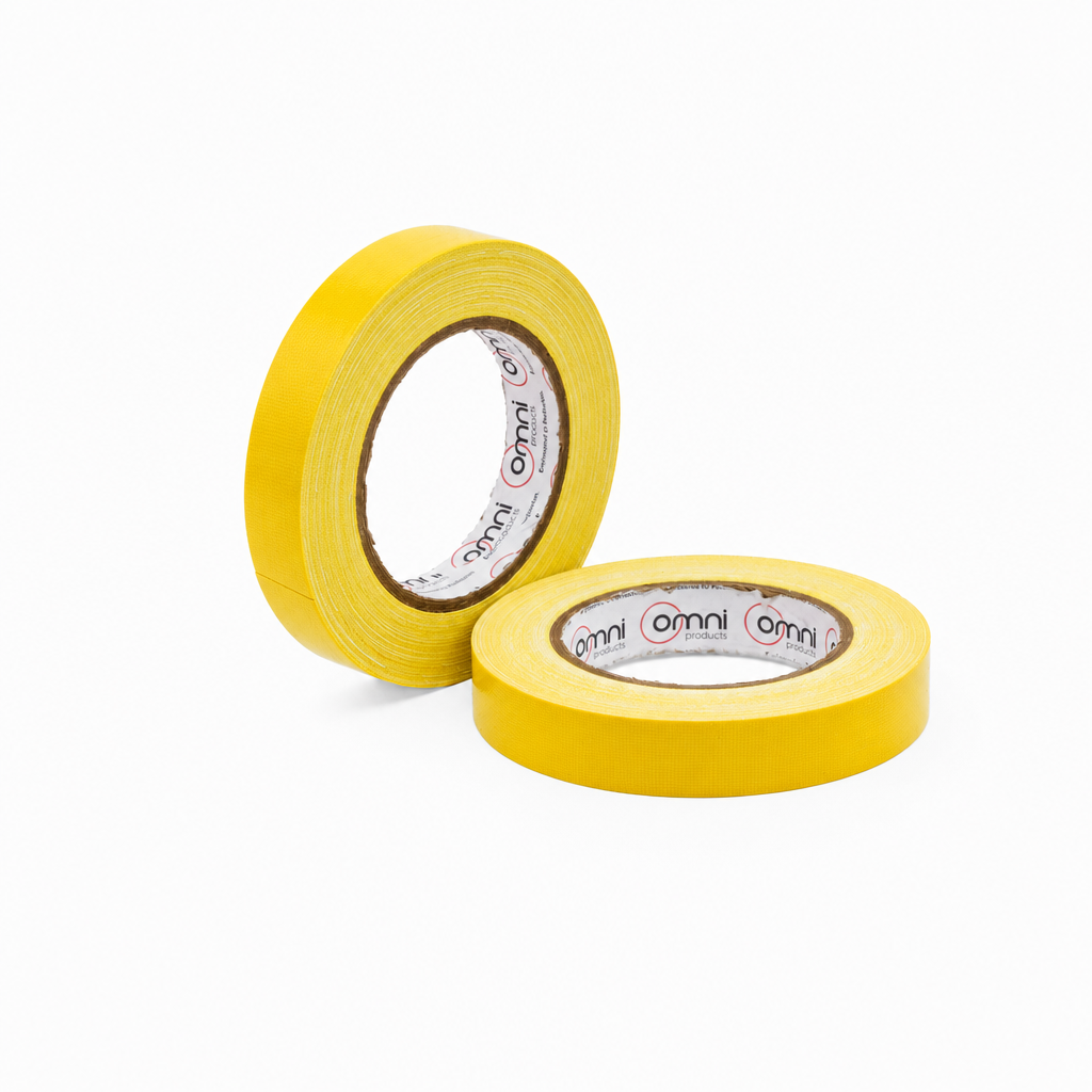 Yellow Cloth Tape Omni 140 24mm x 25m - Omni Packaging 