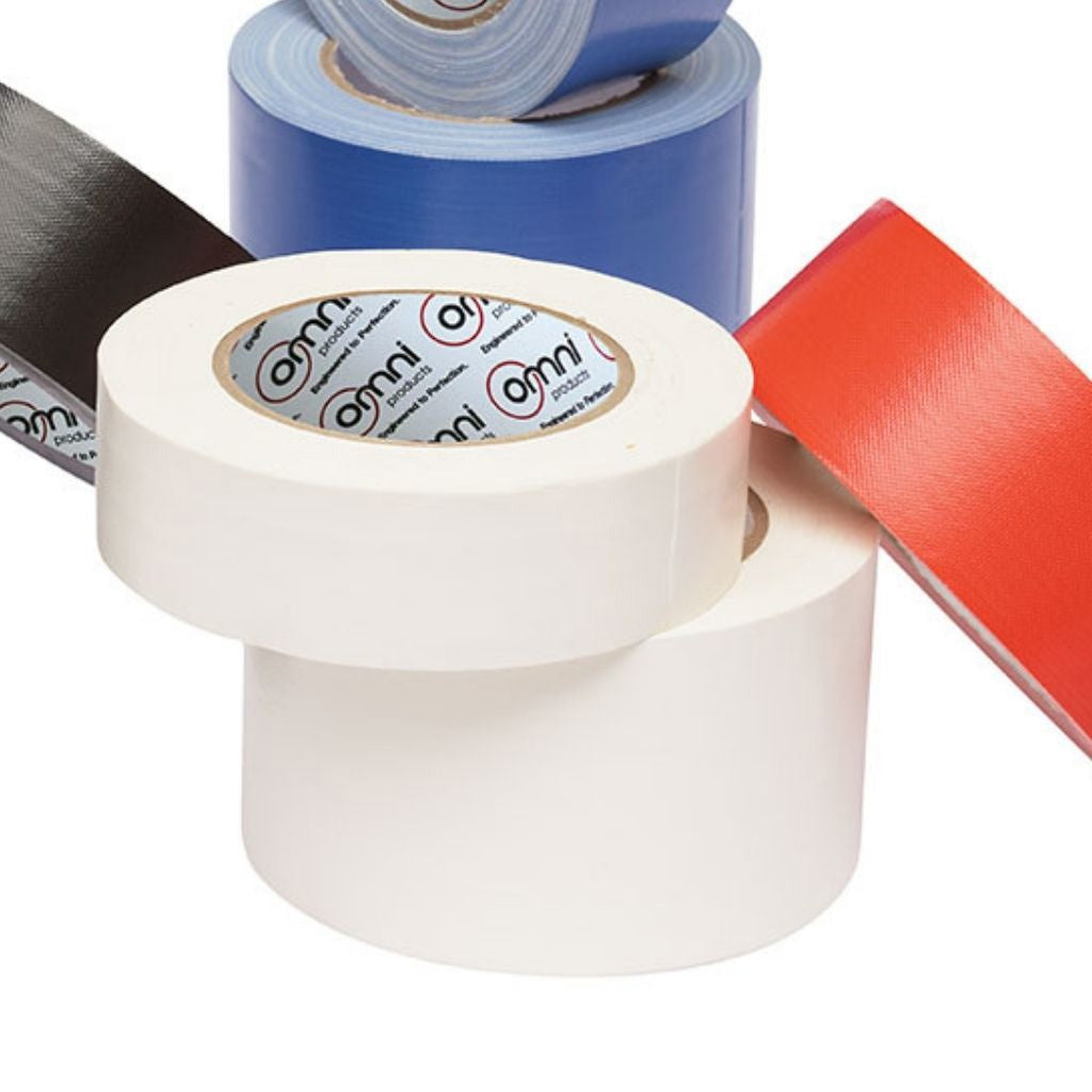 White Cloth Tape Omni 140 96mm x 25m - Omni Packaging 