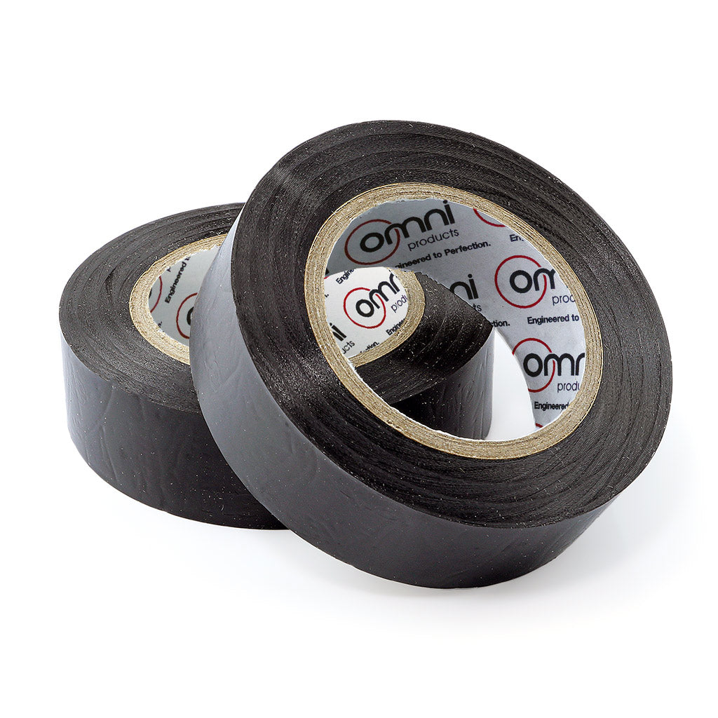 PVC Coloured Packaging Tape Black Omni 12mm x 66m - Omni Packaging 