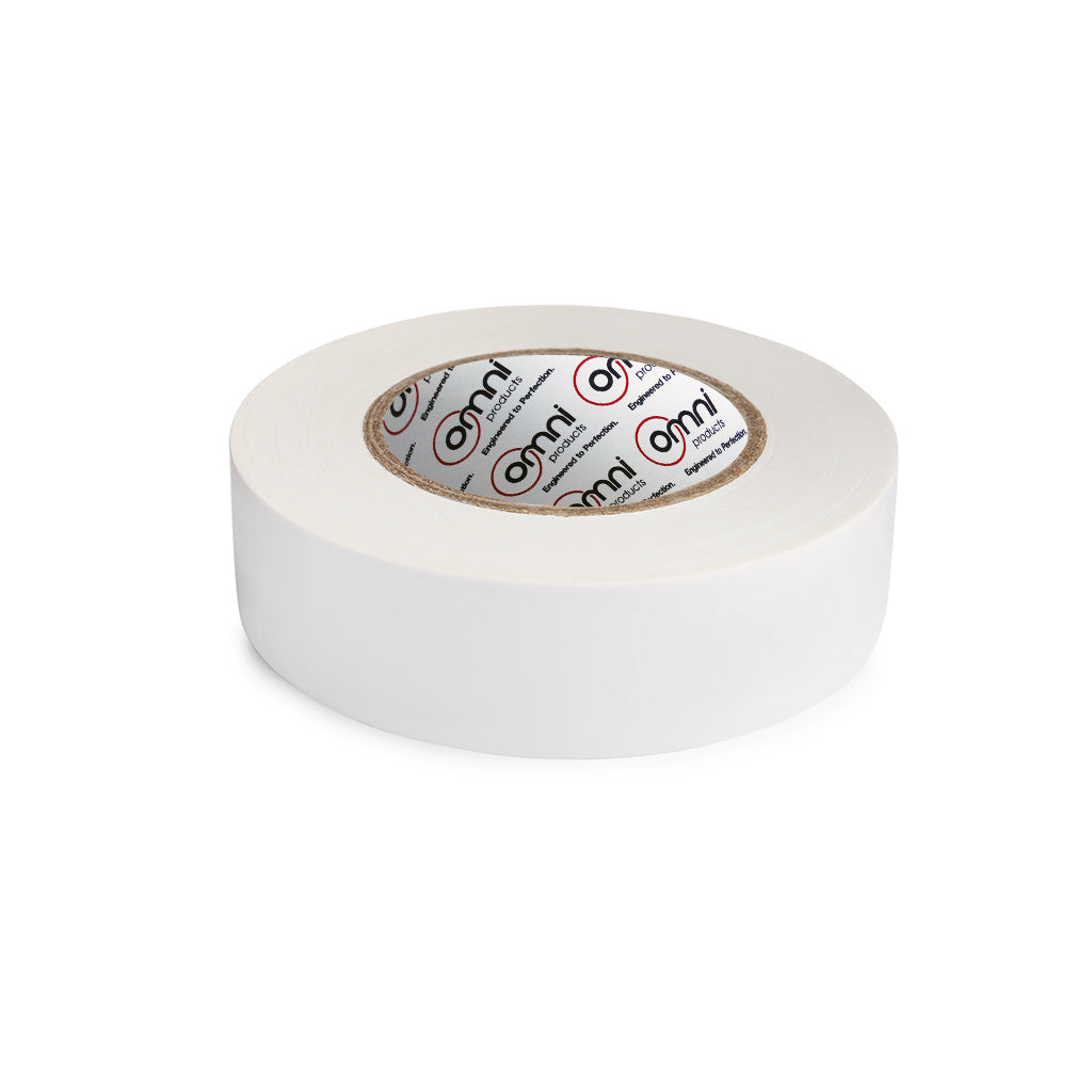 PVC Coloured Packaging Tape White Omni 12mm x 66m - Omni Packaging 