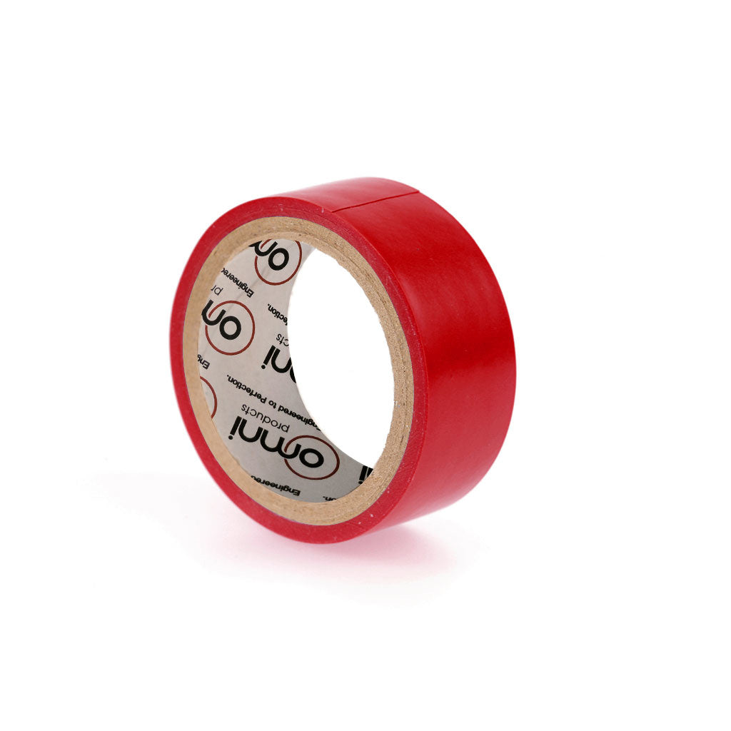PVC Coloured Packaging Tape Red Omni 24mm x 66m - Omni Packaging 