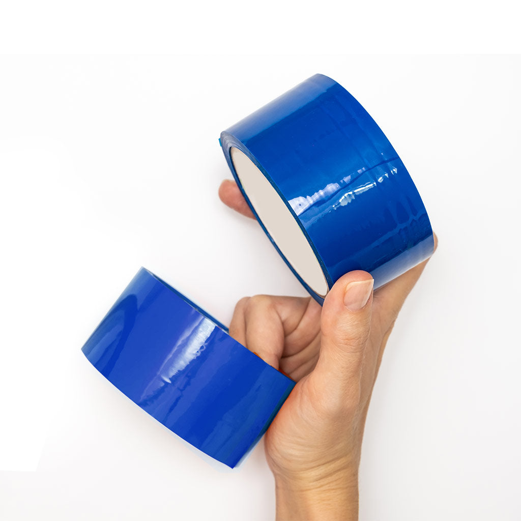 PVC Coloured Packaging Tape Blue Omni 48mm x 66m - Omni Packaging 