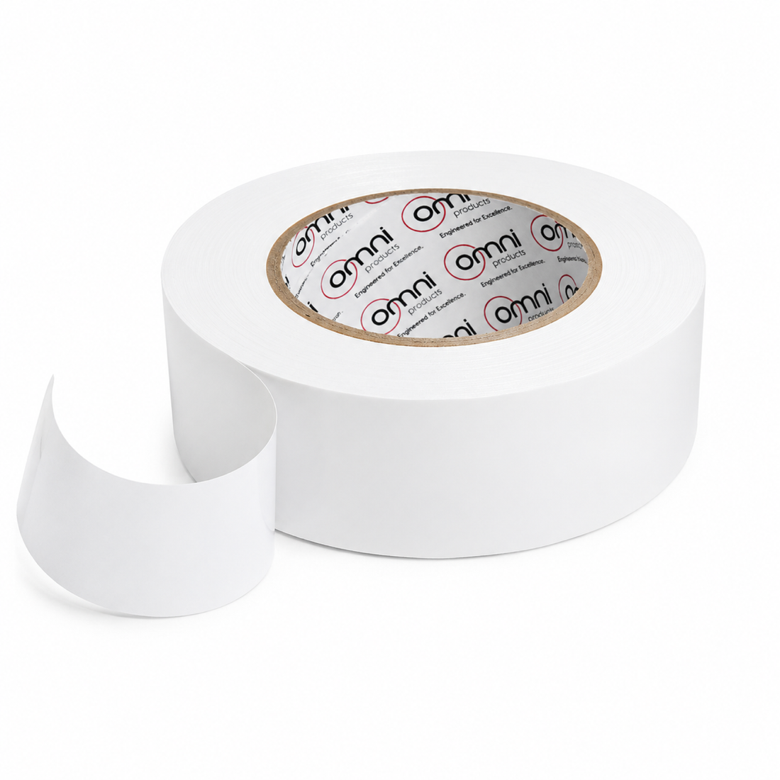 PVC Coloured Packaging Tape White Omni 72mm x 66m - Omni Packaging 