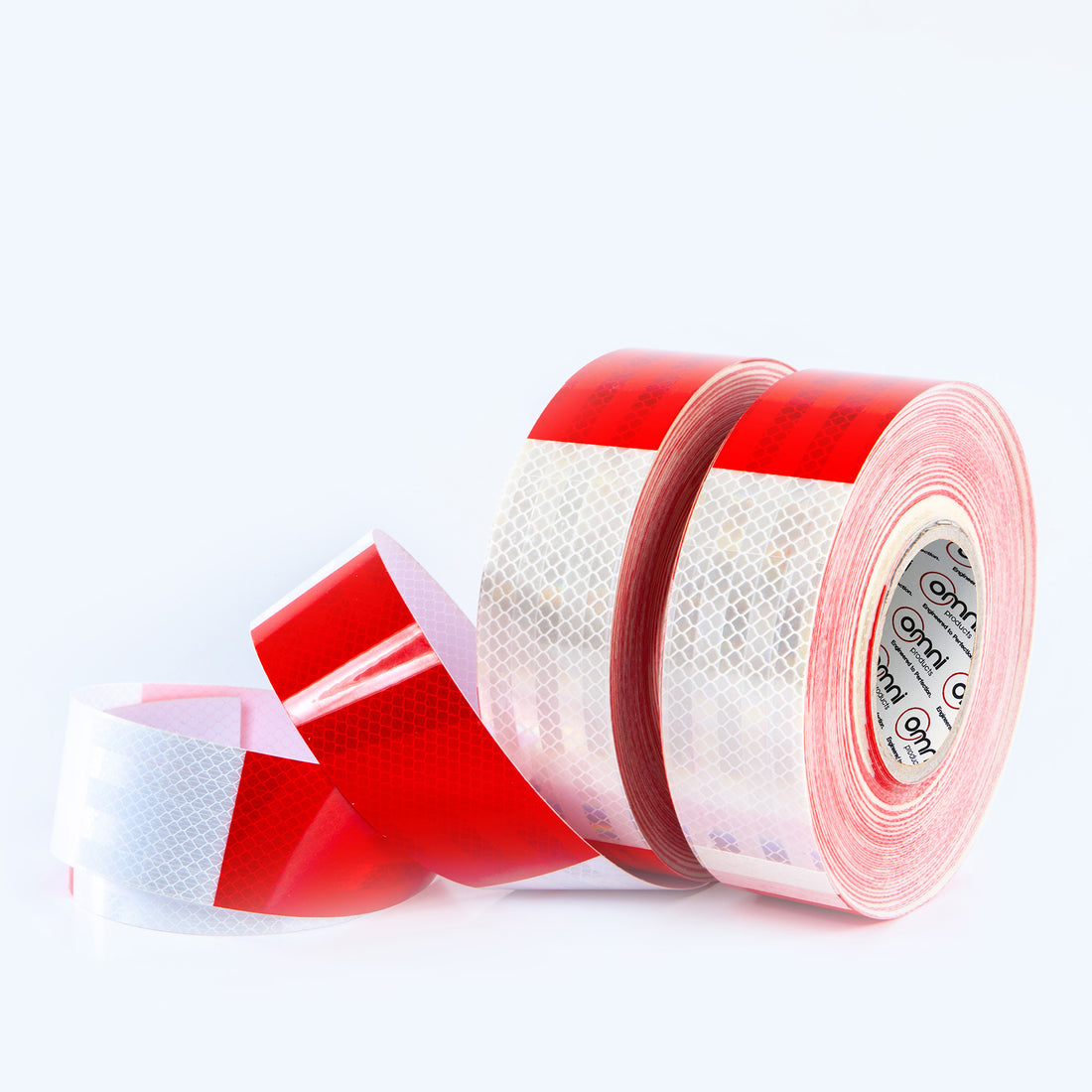 Reflective Tape Class 2 Red / White 48mm x 45.7m - Omni Packaging 