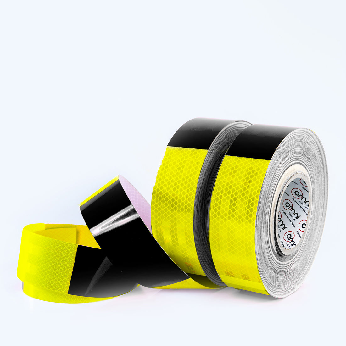 Reflective Tape Class 2 Yellow / Black 48mm x 45.7m - Omni Packaging 