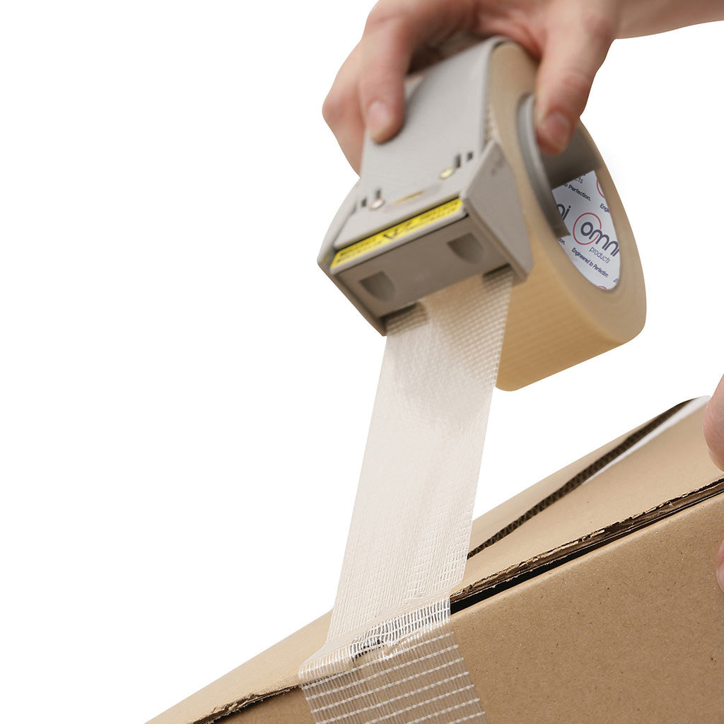 Filament Tape Dispenser Grey Omni 12mm - 25mm Wide - Omni Packaging 