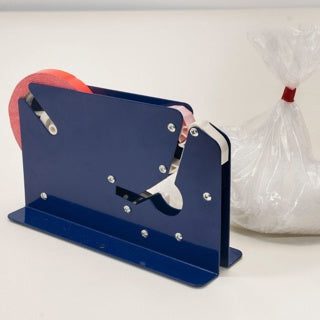 Bag Neck Sealing Dispenser Metal Blue 12mm - Omni Packaging 