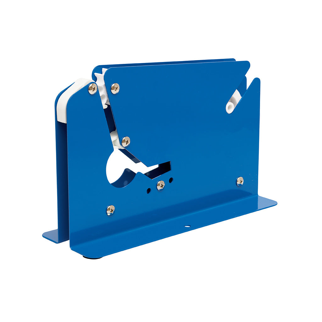 Bag Neck Sealing Dispenser with Trimmer Metal Blue 12mm - Omni Packaging 