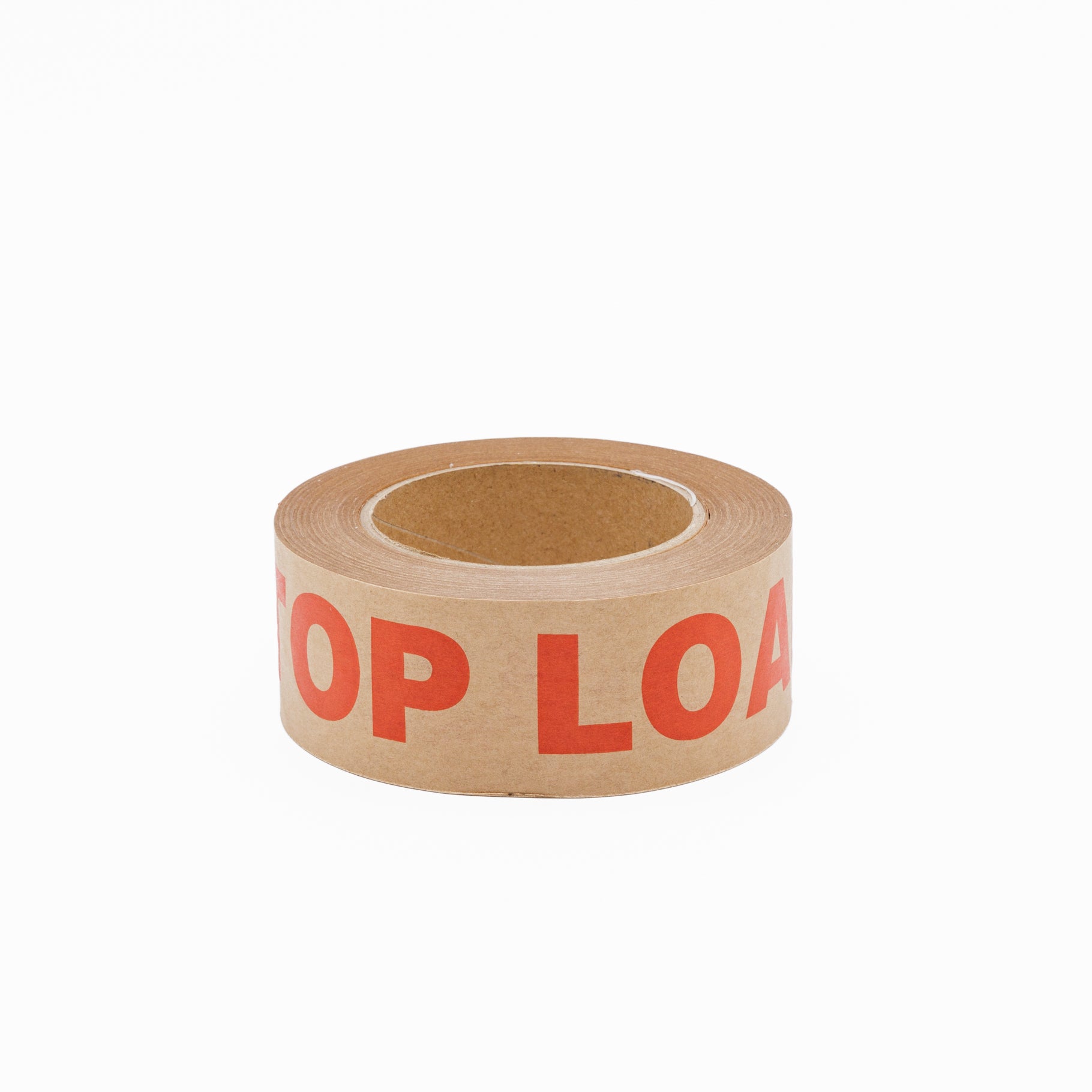 Kraft Paper TOP LOAD ONLY Tape 48mm x 50m Red on Brown - Omni Packaging 