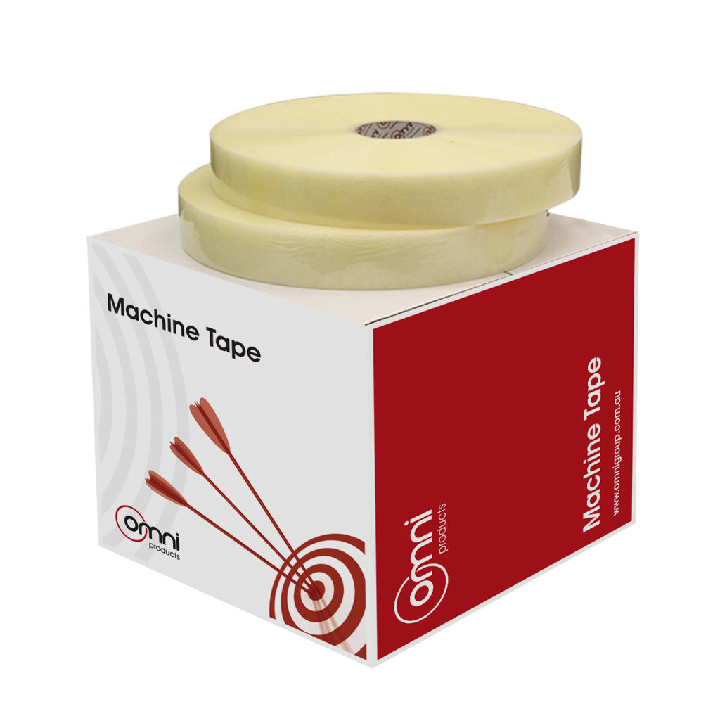 Machine Tape Omni PPA30 Hot Melt Adhesive 48mm x 1000m Clear - Omni Packaging 